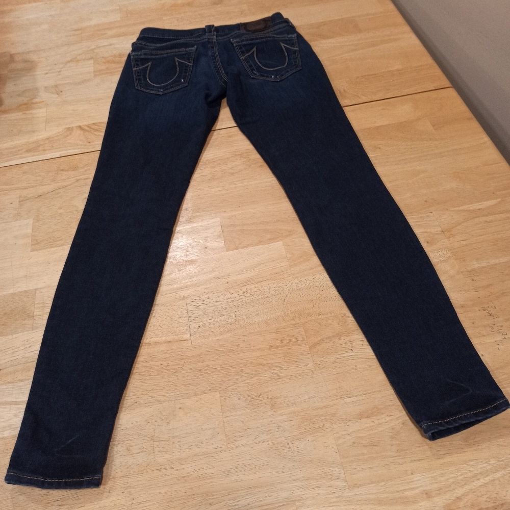 True Religion Denim Jeans Women’s Size 24 Blue Skinny Super Stretch - Picture 9 of 16